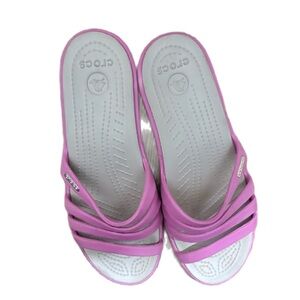 CROCS Women's Lavender Slide Sandals